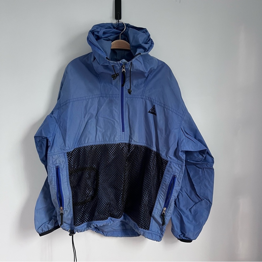 NIKE ACG Vintage Early 90’s Mesh Pocket Rain Jacket Anorak Coat M